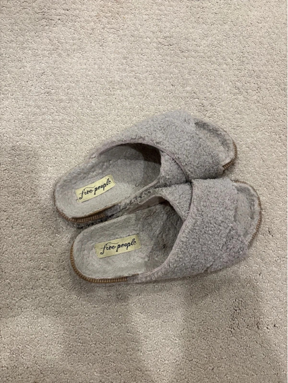 Free People Fuzzy Sandals